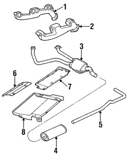 Foto de M�ltiple de Escape Original para Dodge Marca CHRYSLER N�mero de Parte 53030873AB