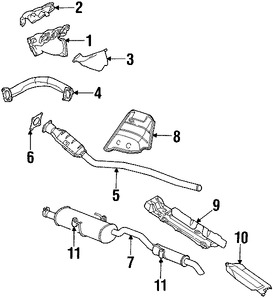 Foto de Tubo de Escape Original para Dodge Caravan Dodge Grand Caravan Chrysler Town & Country Chrysler  Chrysler Pacifica Marca CHRYSLER N�mero de Parte 4781042AE