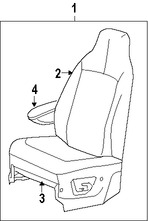 Foto de Asiento Original para Chrysler Town & Country 2004 2005 Dodge Caravan 2004 2005 Dodge Grand Caravan 2004 2005 Marca CHRYSLER N�mero de Parte WU931J3AB
