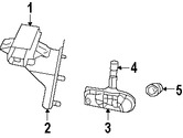 Foto de Sensor de control de presin de la llanta  Original para Chrysler Dodge Marca CHRYSLER Nmero de Parte 68078768AB