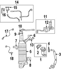 Foto de V�lvula EGR Original para Jeep Wrangler Chrysler Town & Country Chrysler Pacifica Dodge Grand Caravan Marca CHRYSLER N�mero de Parte 4593896AD