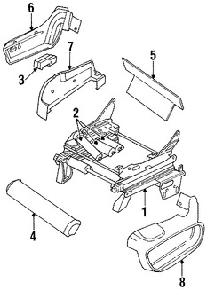 Foto de Interruptor Asiento Elctrico Original para Chrysler Dodge Jeep Plymouth Eagle Marca CHRYSLER Nmero de Parte 4601756