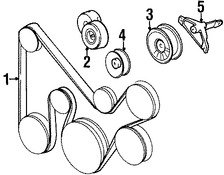 Foto de Conjunto de Tensor de correa Original para Chrysler Dodge Plymouth Marca CHRYSLER Nmero de Parte 4612894AG