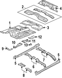 Foto de Estribo Original para Dodge Dakota Mitsubishi Raider Marca CHRYSLER N�mero de Parte 55359624AA