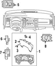 Foto de Panel de Instrumentos Original para Dodge Dakota 2007 Marca CHRYSLER Nmero de Parte 5172072AL