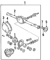 Foto de Eje Propulsor Original para Dodge Dakota Mitsubishi Raider Marca CHRYSLER Nmero de Parte 68045423AA