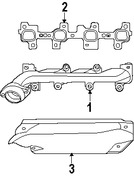 Foto de M�ltiple de Escape Original para Dodge Dakota 2008 Dodge Ram 1500 2008 Chrysler  2008 Marca CHRYSLER N�mero de Parte 53032898AF