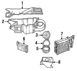 Foto de Rueda del Motor de Ventilador Original para Chrysler Dodge Plymouth Marca CHRYSLER N�mero de Parte 55056065AA