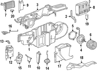 Foto de Motor de Control de Ajuste de Aire HVAC Original para Dodge Dakota 1997 1998 1999 Dodge Durango 1998 1999 Marca CHRYSLER Nmero de Parte 5210111