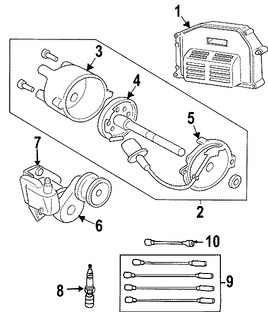 Foto de Distribuidor Original para Dodge Dakota Jeep Wrangler Jeep Cherokee Marca CHRYSLER N�mero de Parte 56027027AC