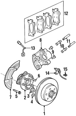 Foto de Manguera de freno hidrulico Original para Dodge Dakota 1997 1998 1999 Dodge Durango 1998 1999 Marca CHRYSLER Nmero de Parte 52008993