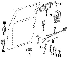 Foto de Clip del Botn de Puerta Original para Chrysler Sebring Dodge Dakota Dodge Stratus Dodge Ram 2500 Dodge Ram 3500 Dodge Ram 1500 Marca CHRYSLER Nmero de Parte 4673358AF