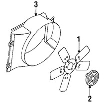 Foto de Embrague del Ventilador Enfriado del Motor Original para Dodge Durango Chrysler Marca CHRYSLER Nmero de Parte 52028995AA