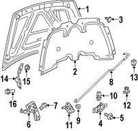 Foto de Panel de Cap� Original para Dodge Durango 2007 2008 2009 Marca CHRYSLER N�mero de Parte 55364542AB
