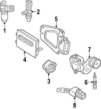 Foto de Sensor de posicin del cigueal Original para Dodge Jeep Mitsubishi Marca CHRYSLER Nmero de Parte 56044180AC
