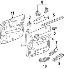 Foto de Interruptor Asiento Elctrico Original para Chrysler Dodge Jeep Marca CHRYSLER Nmero de Parte 56049431AE