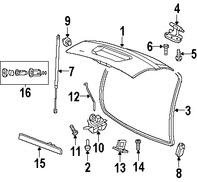 Foto de Puerta Trasera Original para Dodge Durango 2008 2009 Chrysler  2008 2009 Marca CHRYSLER Nmero de Parte 55364536AD