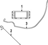 Foto de Conjuto de Antena de GPS Original para Jeep Liberty Dodge Nitro Marca CHRYSLER Nmero de Parte 5064188AB