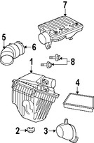 Foto de Manguera de Admisin de Aire del motor Original para Jeep Liberty Dodge Nitro Marca CHRYSLER Nmero de Parte 53013907AB