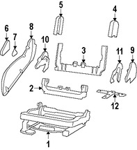 Foto de Cubierta de Riel de Asiento Original para Jeep Liberty 2009 2010 2011 2012 2008 Dodge Nitro 2010 Marca CHRYSLER Nmero de Parte 1FY181K7AA