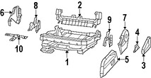 Foto de Panel lateral de Asiento Original para Jeep Liberty Dodge Nitro Marca CHRYSLER Nmero de Parte 1JU811DVAA