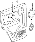 Foto de Panel Interior de Puerta Original para Dodge Nitro 2007 2008 2009 2010 2011 Marca CHRYSLER N�mero de Parte 5KF53XDVAF