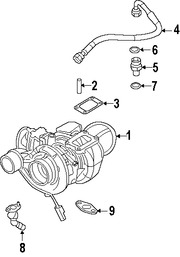 Foto de Empacadura del Turbo Original para Dodge Ram 2500 Dodge Ram 3500 Marca CHRYSLER Nmero de Parte 68005334AB