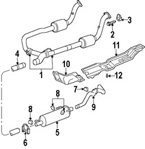 Foto de Tubo de Escape Original para Dodge Ram 2500 Dodge Ram 3500 Marca CHRYSLER N�mero de Parte 52121124AC