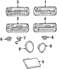 Foto de Altavoz Original para Dodge Ram 2500 Dodge Ram 3500 Dodge Ram 1500 Marca CHRYSLER N�mero de Parte 56043084AC