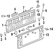 Foto de Manilla de Puerta Posterior Original para Dodge Ram 2500 Dodge Ram 3500 Dodge Ram 1500 Marca CHRYSLER Nmero de Parte 55276237AA