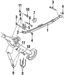 Foto de Hoja de Muelle Original para Dodge Ram 3500 Marca CHRYSLER N�mero de Parte 52113320AE