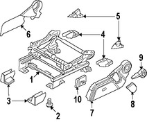 Foto de Interruptor Asiento Elctrico Original para Chrysler Dodge Jeep Marca CHRYSLER Nmero de Parte 56049429AE