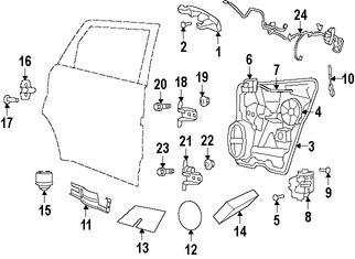 Foto de Conjunto de pestillo de puerta Original para Dodge  Chrysler Jeep Marca CHRYSLER Nmero de Parte 4589915AE