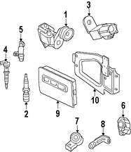 Foto de Sensor de Detonaci�n Original para Jeep Dodge Chrysler Marca CHRYSLER N�mero de Parte 4606093AF