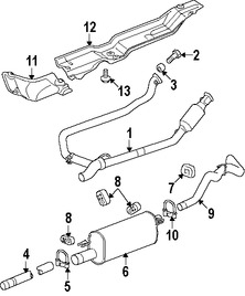 Foto de Tubo del escape Original para Dodge Ram 1500 2006 2007 2008 Marca CHRYSLER Nmero de Parte 55366127AE