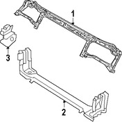 Foto de Barra sujecin soporte del radiador Original para Dodge Challenger 2015 2016 2017 Marca CHRYSLER Nmero de Parte 68174972AE