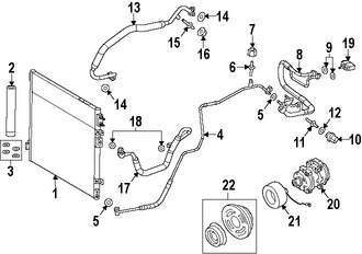 Foto de Manguera de succin Refrigerante Aire Acondicionad Original para Dodge Challenger Dodge Charger   Chrysler 300 Marca CHRYSLER Nmero de Parte 68197721AD