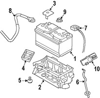 Foto de Cable de bater�a Original para Dodge Challenger Marca CHRYSLER N�mero de Parte 68207017AD