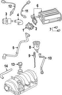 Foto de Manguera Vlvula PCV Original para Dodge Challenger Dodge Charger   Chrysler 300 Marca CHRYSLER Nmero de Parte 4591961AE