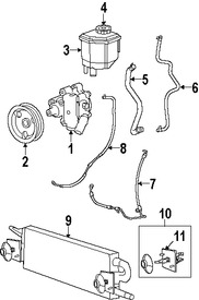 Foto de Enfriador Direccin Asistida Original para Dodge Charger Dodge Challenger Jeep Grand Cherokee Chrysler 300 Marca CHRYSLER Nmero de Parte 5137778AC