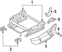 Foto de Manilla de Ajuste de Reclinacion Asiento Trasero Original para Dodge Challenger Marca CHRYSLER Nmero de Parte 1UV12XDVAA