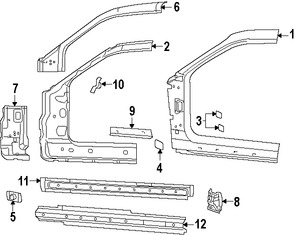 Foto de Estribo Original para Dodge Challenger Marca CHRYSLER N�mero de Parte 5112874AB