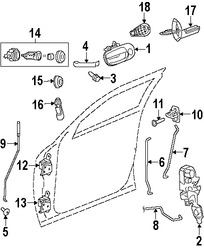 Foto de Bisagra de puerta Original para Dodge Challenger Marca CHRYSLER N�mero de Parte 68024106AF