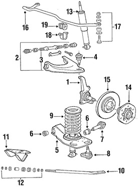 Foto de Brazo de Control de suspensi�n Original para Dodge Ram 50 Mitsubishi Mighty Max Marca CHRYSLER N�mero de Parte MB860408