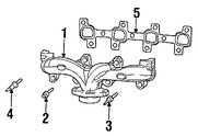 Foto de Mltiple de Escape Original para Jeep Grand Cherokee 2005 2006 2007 Jeep Commander 2006 2007 Marca CHRYSLER Nmero de Parte 53013599AB