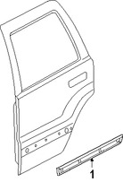 Foto de Moldura de Puerta Original para Jeep Grand Cherokee 2006 2007 Marca CHRYSLER N�mero de Parte 4806273AA