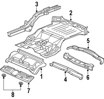 Foto de Bandeja de Piso Original para Jeep Grand Cherokee 2005 2006 2007 2008 2009 2010 Marca CHRYSLER Nmero de Parte 55396322AO