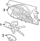 Foto de Cubierta de ventilador de enfriamiento del motor Original para Jeep Grand Cherokee Jeep Commander Marca CHRYSLER Nmero de Parte 5143209AC