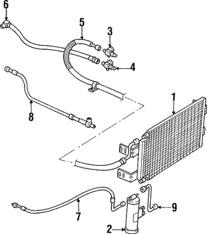 Foto de Receptor-Secador de Aire Acondicionado Original para Jeep Grand Wagoneer 1985 1986 Jeep J10 1985 1986 1987 1984 Marca CHRYSLER Nmero de Parte 4773758