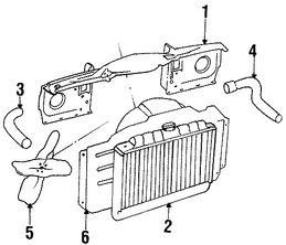 Foto de Radiador Original para Jeep Grand Wagoneer Jeep J10 Jeep J20 Marca CHRYSLER Nmero de Parte J5361575